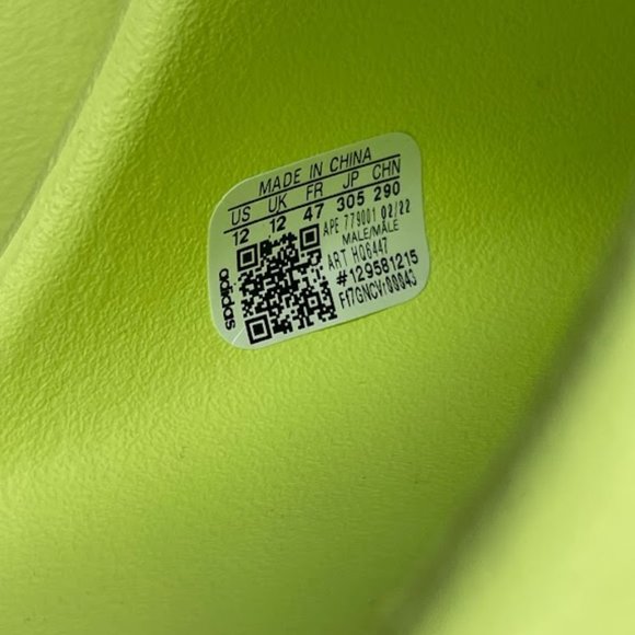 Yeezy Slide Green Glow Second Release Size 12 - Picture 6 of 7